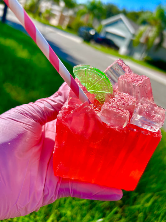 Cocktail Soap Bar – Tropical Drink Inspired ( can be customized)