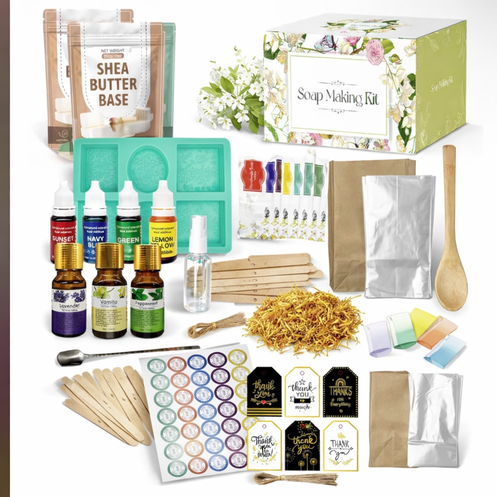 Full soap kit making ( white and clear base )