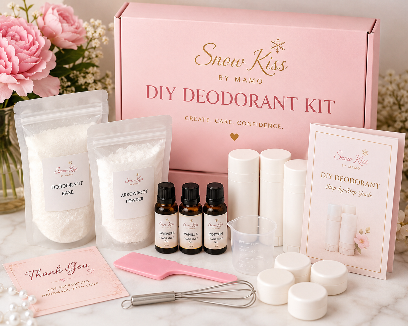 Snow Kiss by Mamo – Natural Deodorant box
