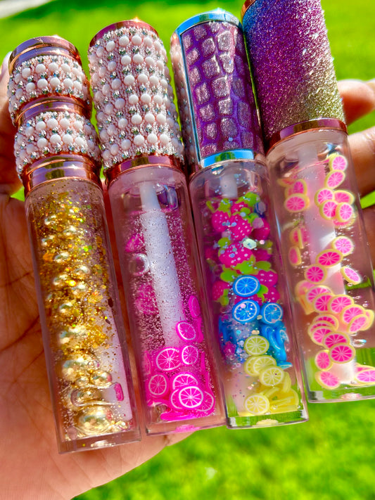 Luxury Pineapple Fruit Lip Gloss – Hydrating, Long-Lasting & Crystal Shine