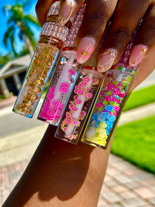 Luxury Pineapple Fruit Lip Gloss – Hydrating, Long-Lasting & Crystal Shine