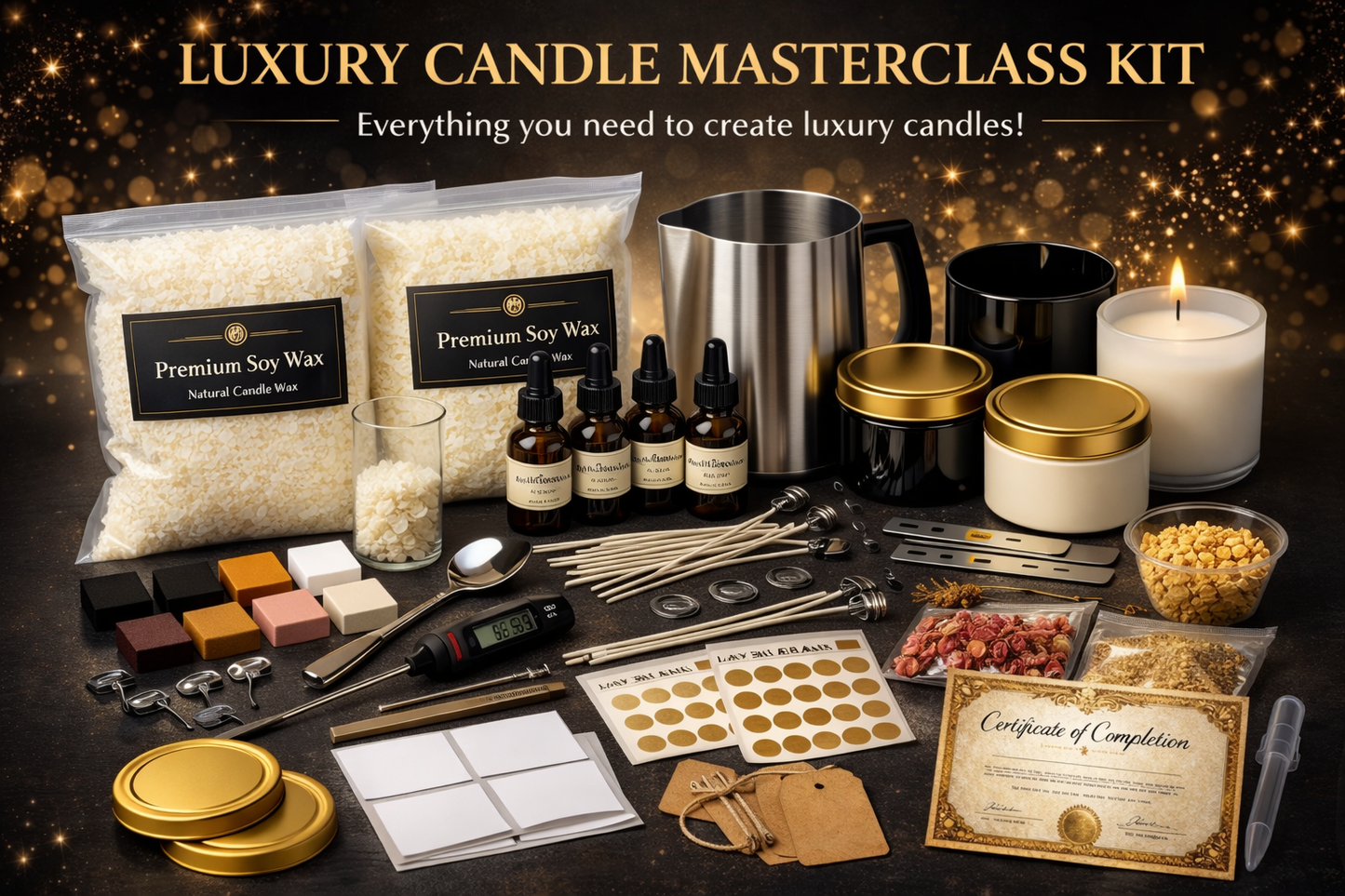 ⸻

Luxury Candle Masterclass Kit (3-Day Training)
