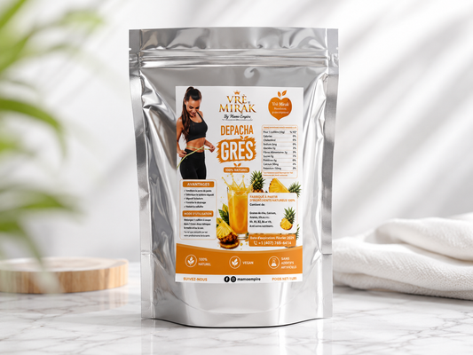 Vrè Mirak™ Depacha Grès Detox Drink Mix – Pineapple Flavor (1 lb)